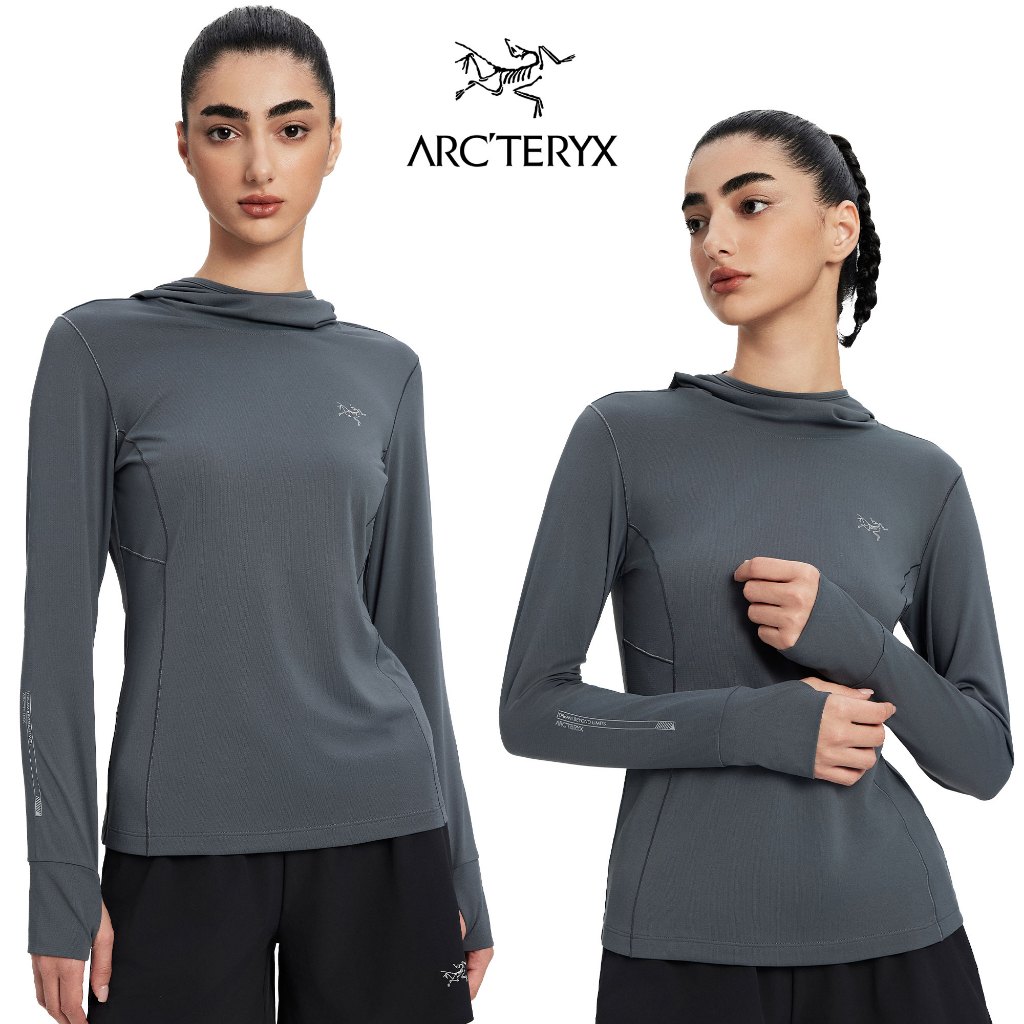 Arc'teryx Jaket Hoodie Wanita Bahan Cepat Kering, Fashion Olahraga, Cocok untuk Yoga & Lari