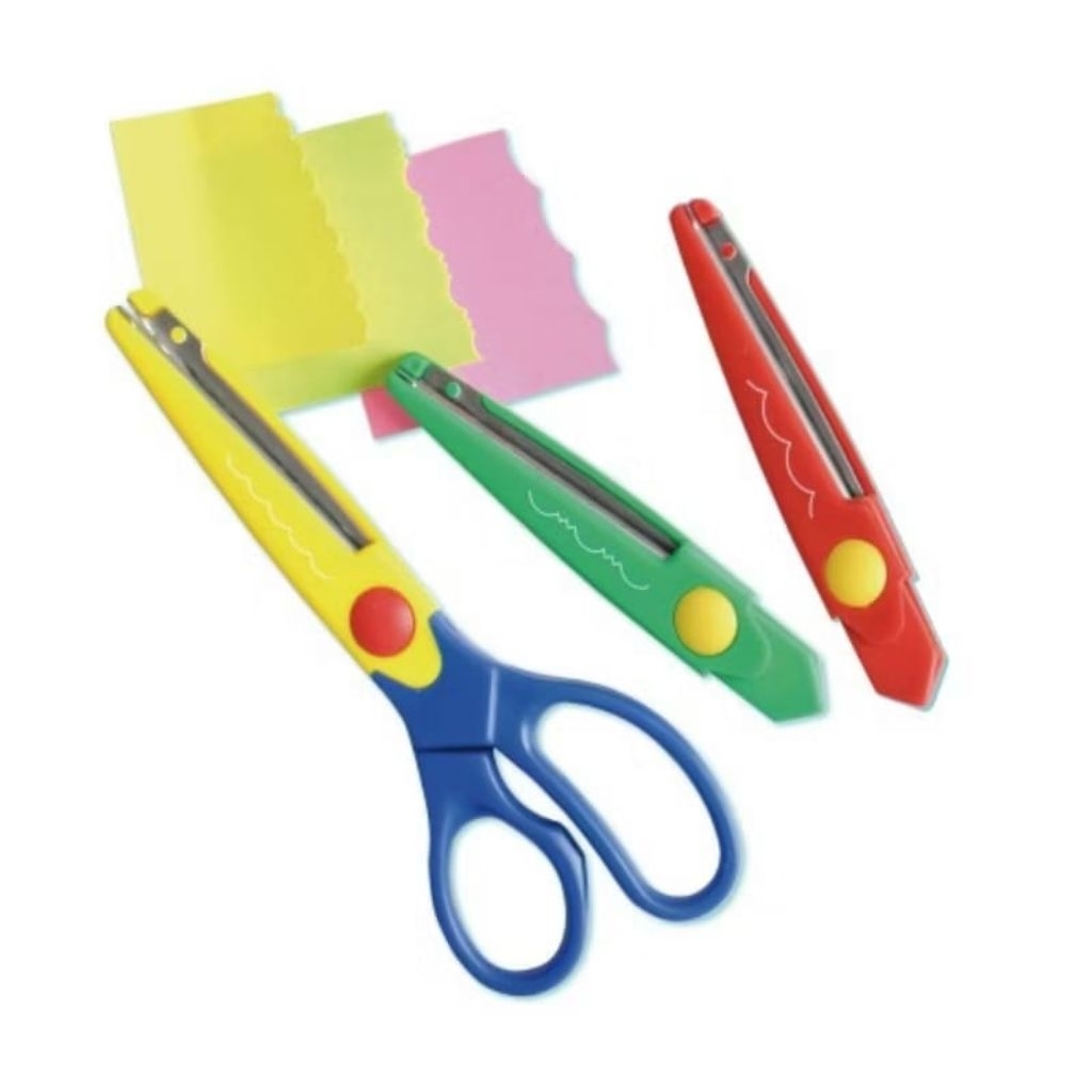 

M&G KIDS CRAFT SCISSOR SET GUNTING GERIGI ZIGZAG RENDA