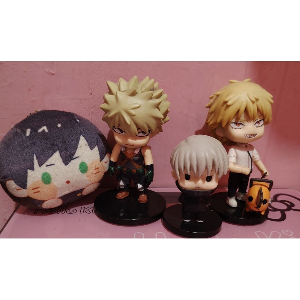 Mini Figure Bakugou, Inumaki, Denji & mini doll Fushiguro Megumi