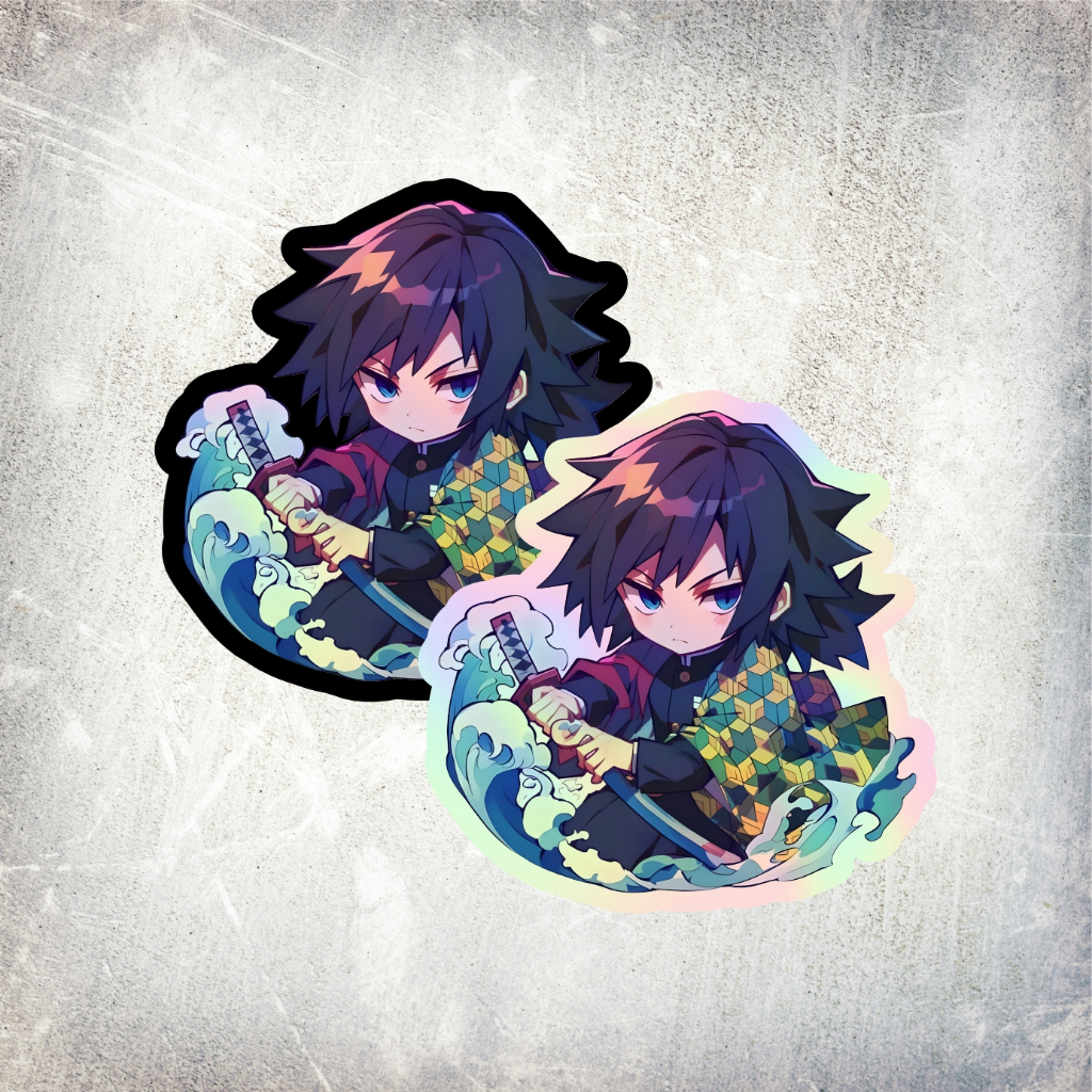 

STICKER HOLOGRAM ANIME TOMIOKA GIYU DEMON SLAYER/KIMETSU NO YAIBA