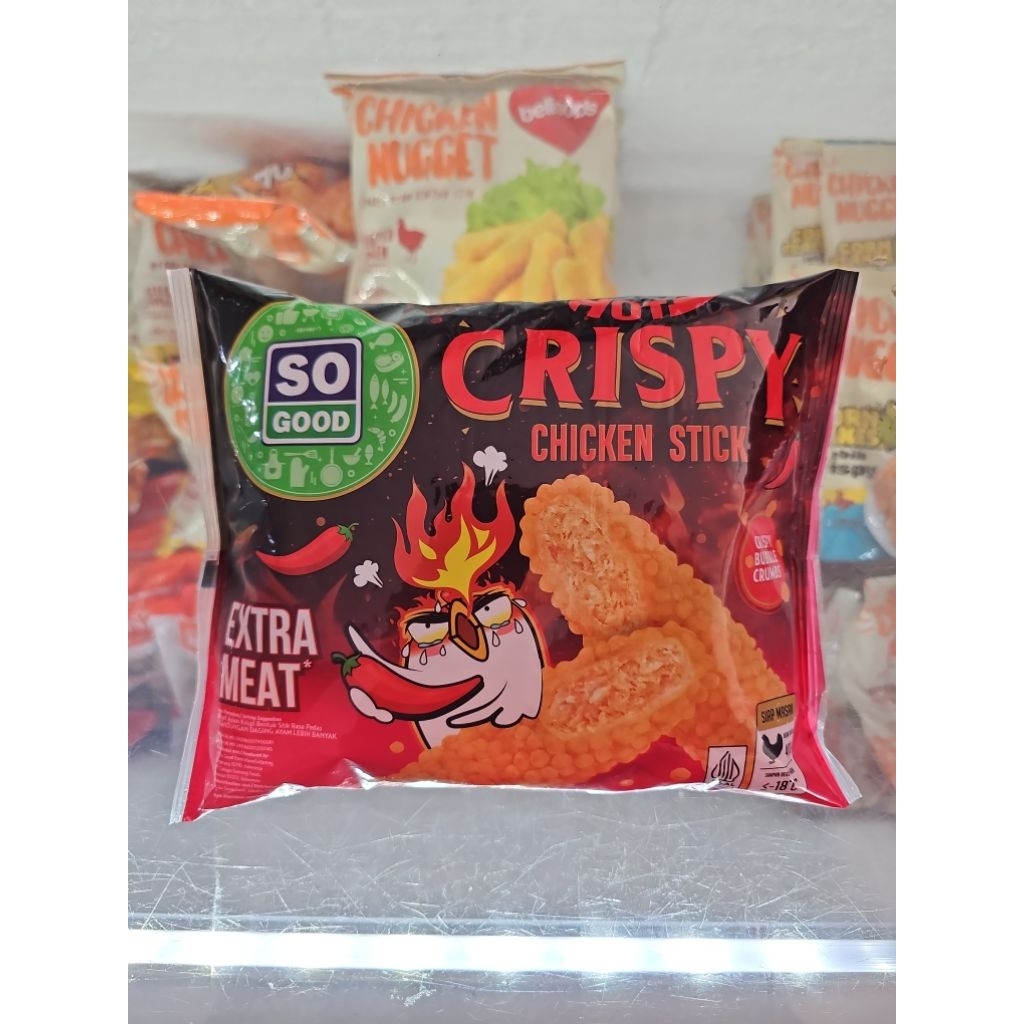 

SO GOOD hot crispy chicken stick 400gr