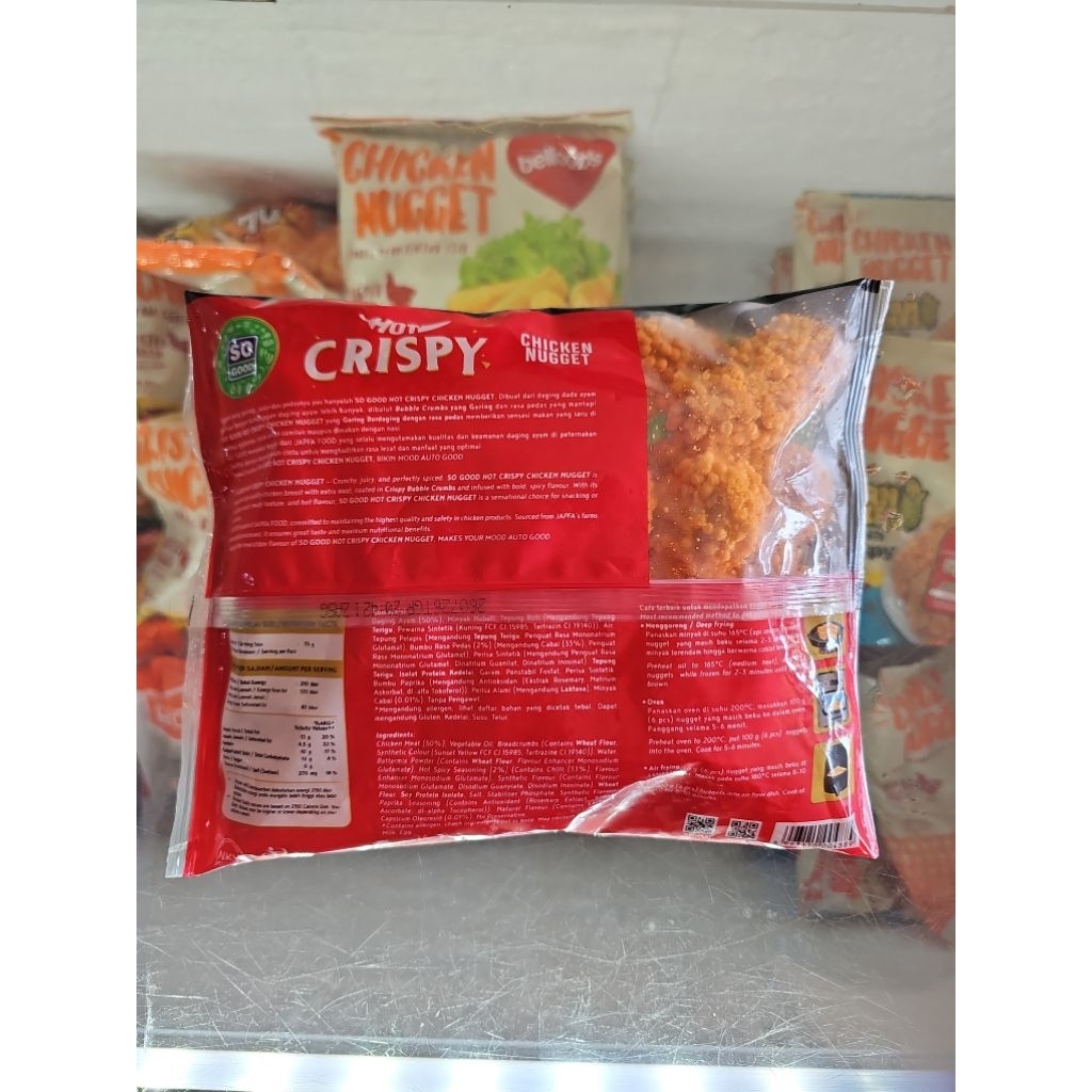 

SO GOOD hot crispy chicken nugget 400gr