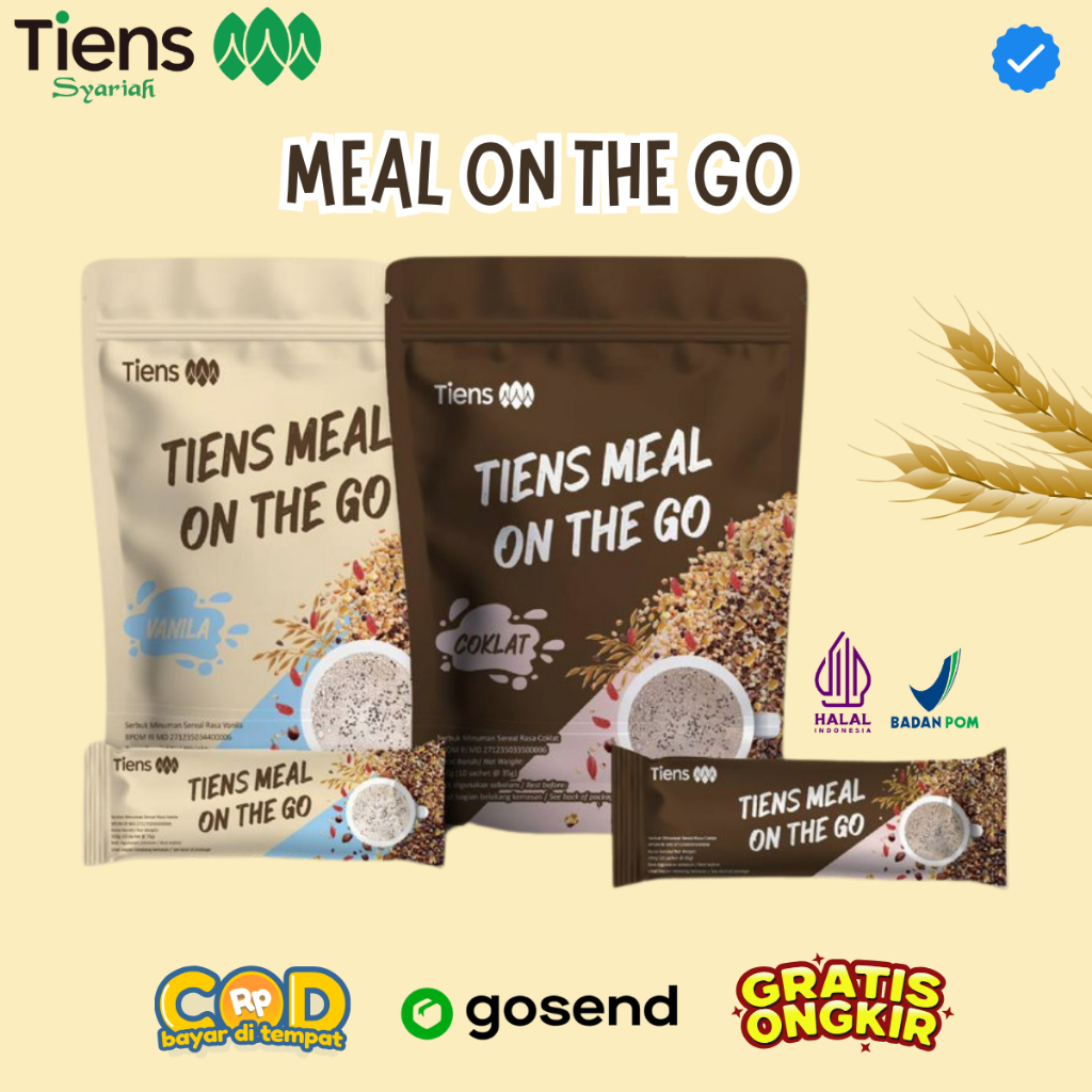 

Tiens Meal On The Go Minuman Bergizi Diet Pengganti Makan Sarapan Sehat Rendah Kalori Bpom Halal