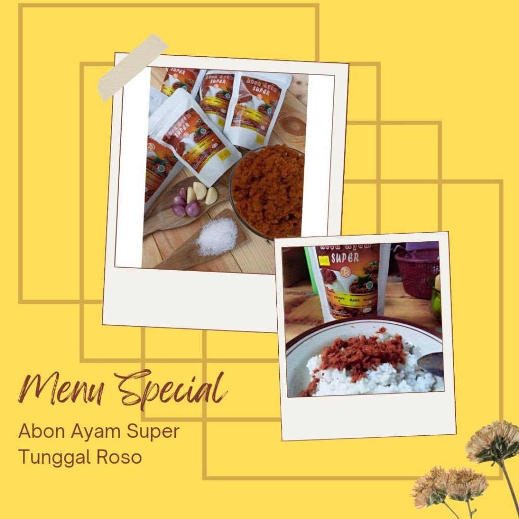 

Abon Ayam Tunggal Roso | 100 gr | Kemasan toples minimalis