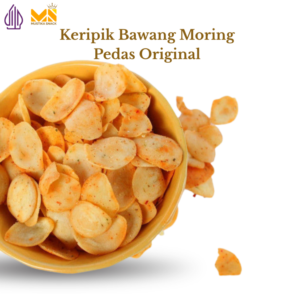 

Keripik Bawang Pedas Original Moring Cimol Kering 500gr