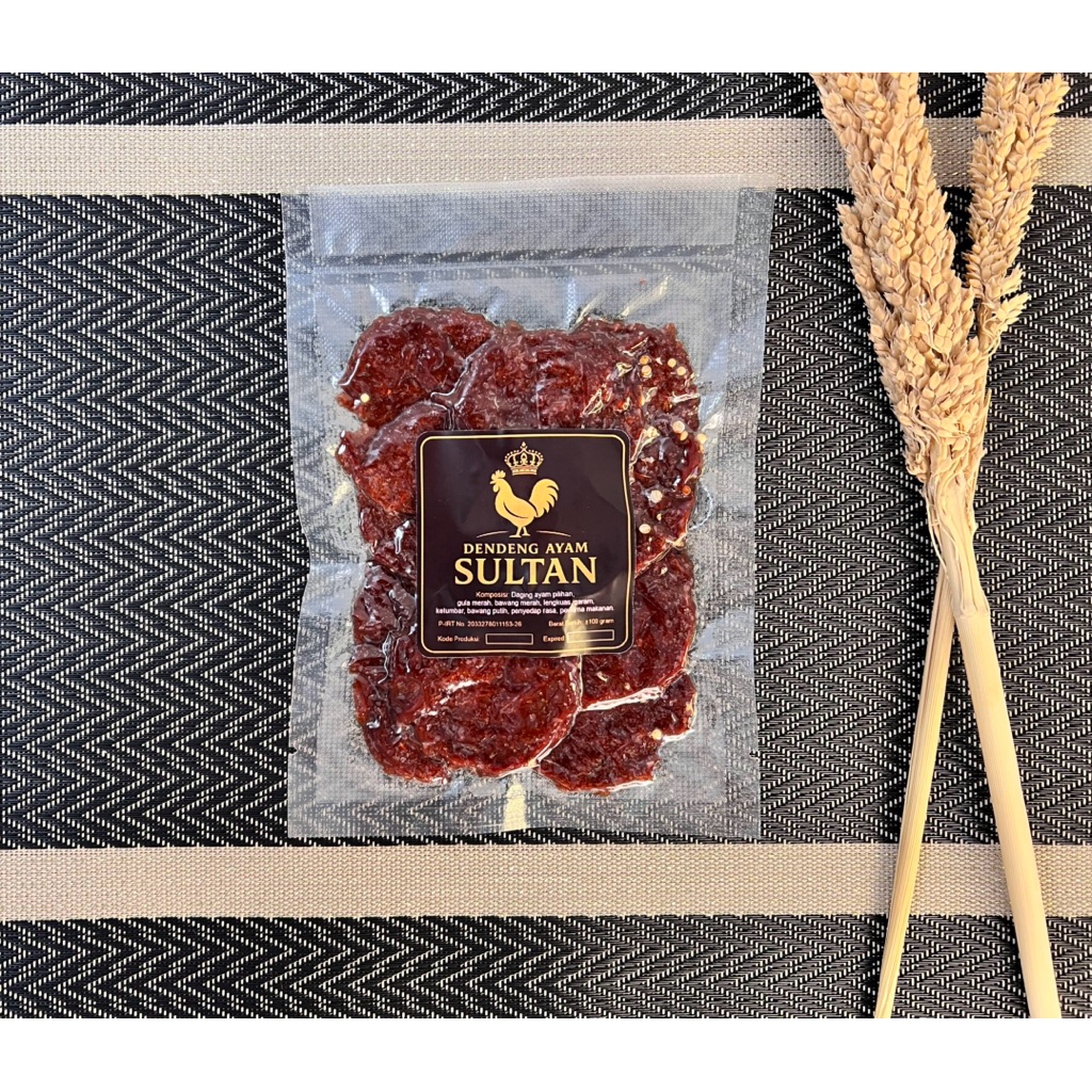 

READY 1 pcs Dendeng Ayam Sultan 100gr isi 11 Slice Siap Makan