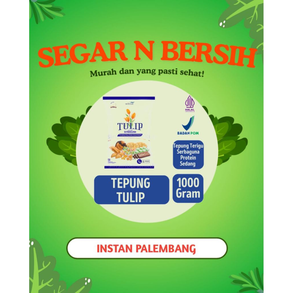 

TEPUNG TULIP TERIGU 1 KG - INSTAN PALEMBANG