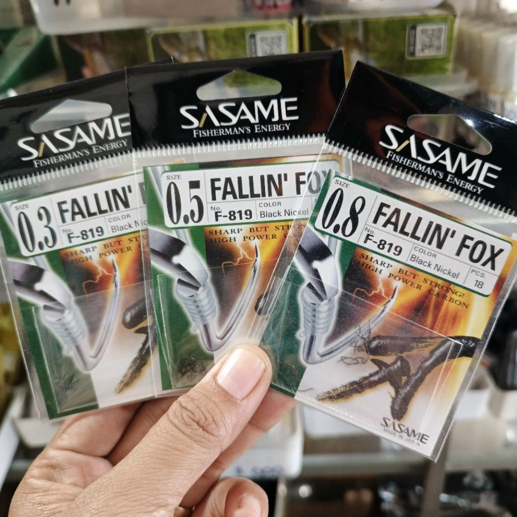 Kail Sasame FALLIN'FOX F-819 tanpa lubang
