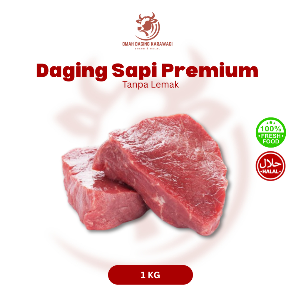 Daging Sapi Rendang Premium Tanpa Lemak Halal 1kg Tangerang