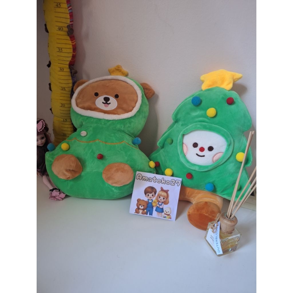 Boneka pohon natal lembut lucu hiasan natal