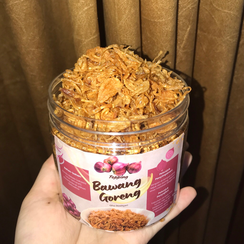 

Gha Rosticeri Bawang Goreng 130gr Taburan Topping Garnish Makanan