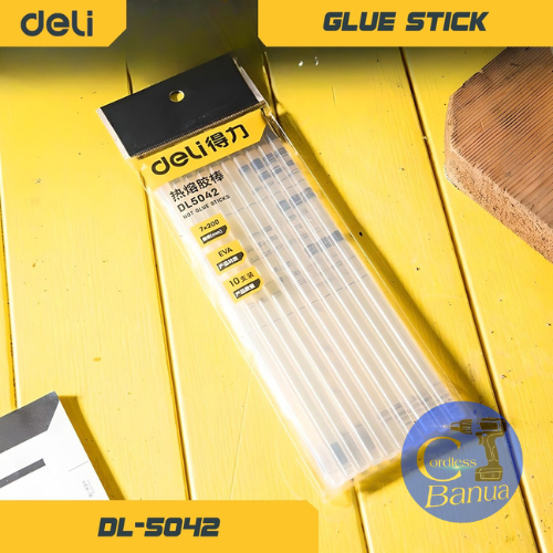 

GLUE STICK PUTIH "DELI" 7MMX200MM EDL5042 10PCS ||1 PACK LEM STIK/LEM BARAK "DELI" KECIL