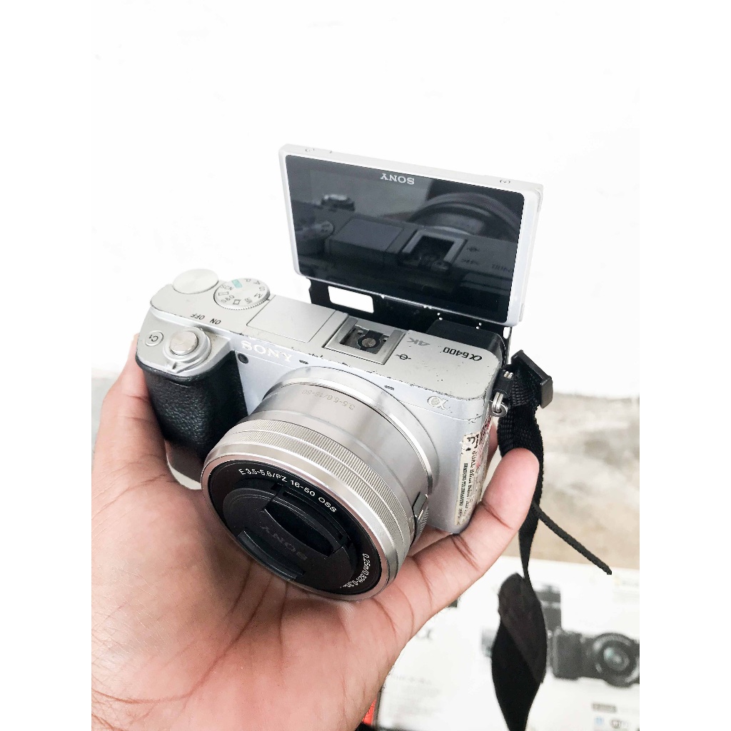 sony a6400 lensa kit silver