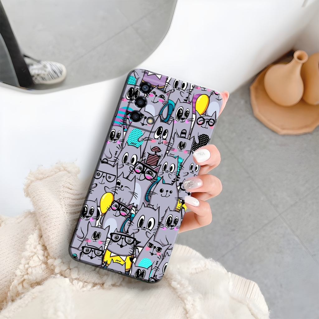 Case HP OPPO A95 / A74 4G - Casing OPPO A95 / A74 4G - Mawcase - Fashion Case CAT - Case Cewek - Cas
