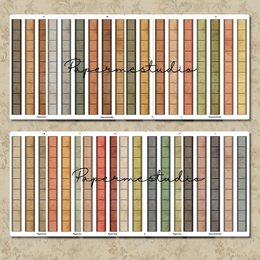 

STICKER DECO - sticker film aestjetic dekorasi buku journal vintage PMG