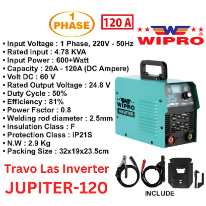 WIPRO MESIN TRAVO LAS DC IGBT 120A JUPITER MURAH / TRAFO LAS 120A / TRAVOLAS 120A 120 AMPERE DIGITAL