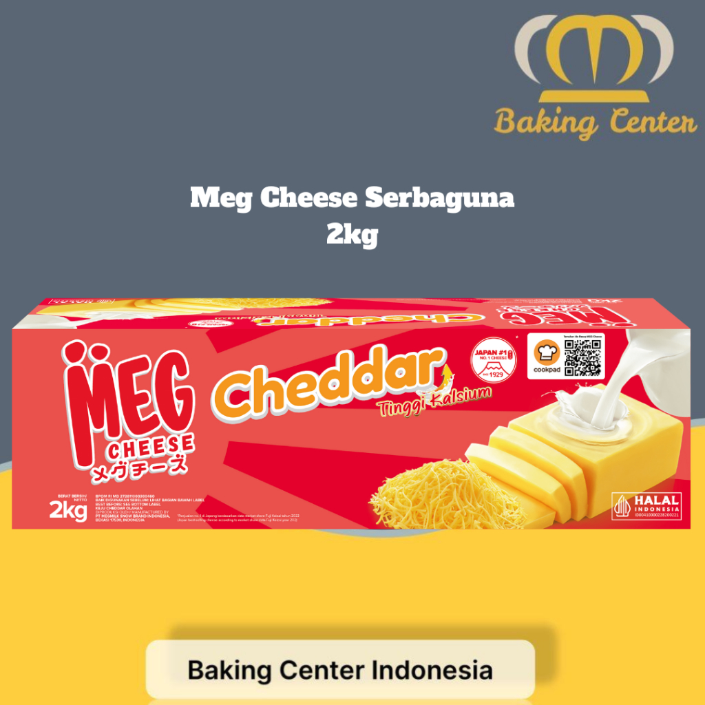 

Keju Meg Cheddar Merah 2kg