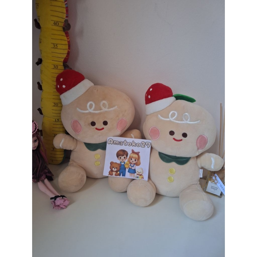 Boneka kue jahe hiasan natal happy chrismast lembut