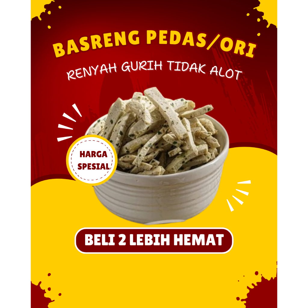

( Camilan id ) BASRENG SULTAN ORIGINAL DAUN JERUK VIRAL 250 GR basreng murah renyah camilan kiloan murah