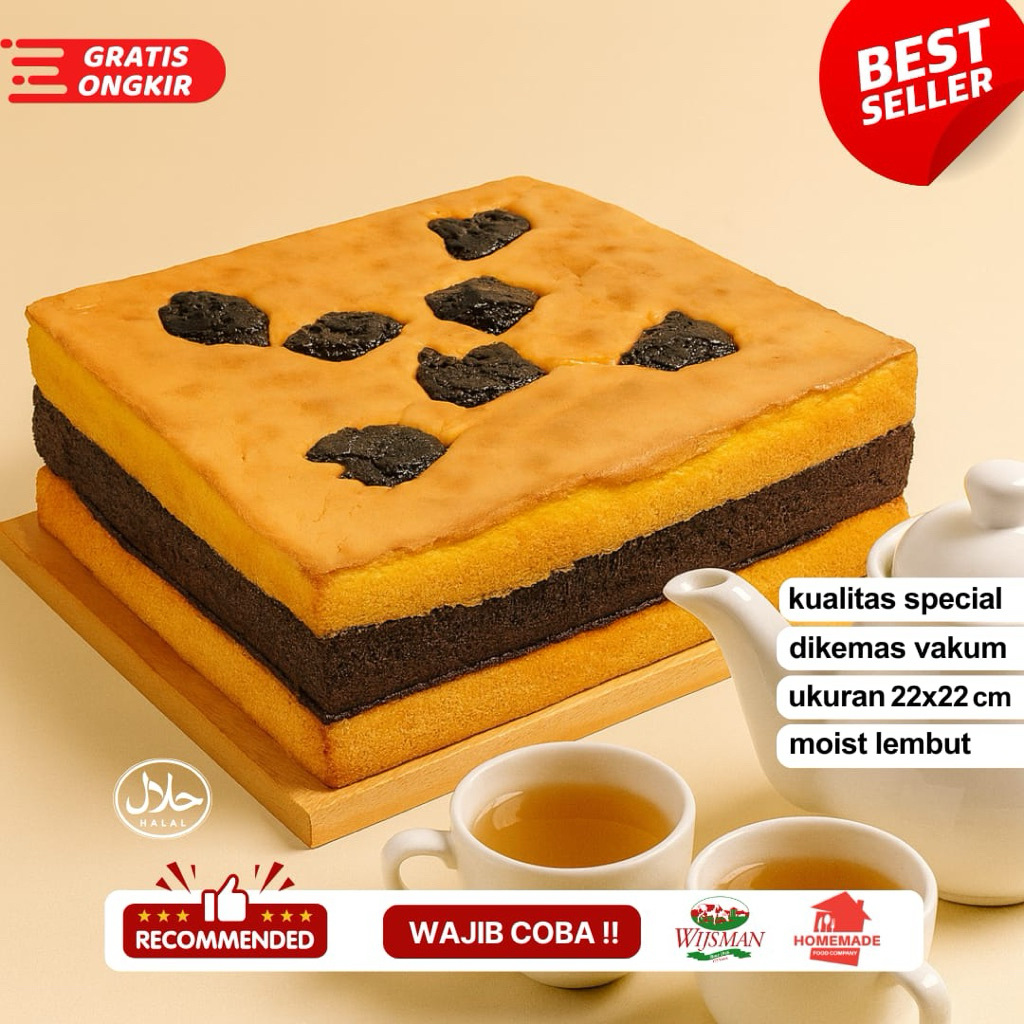 

LAPIS SURABAYA SPECIAL WIJSMAN 22x22 cm kue food cemilan enak