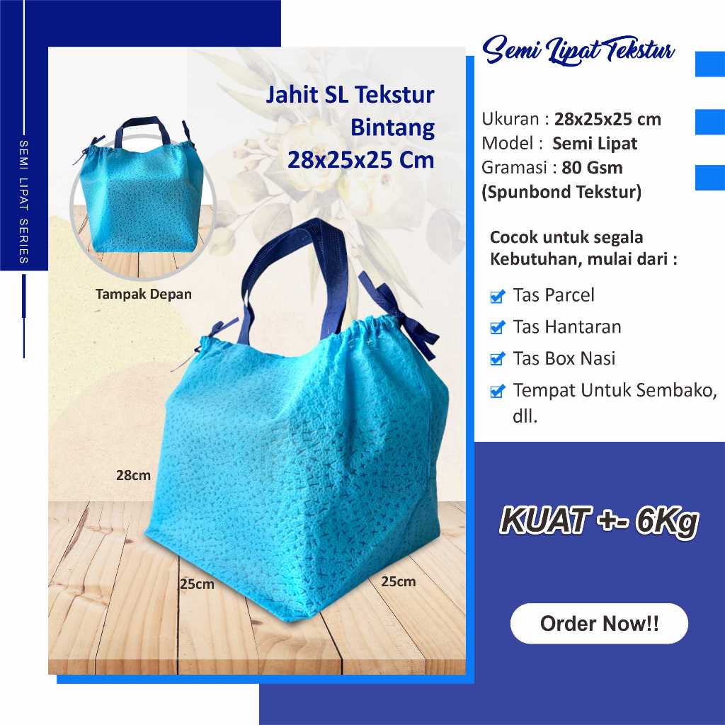 

[BIG SALE] Tas Hajatan Tas Tasyakuran Tas Kotak Nasi Serut Samping Tas Besek 28x25x25