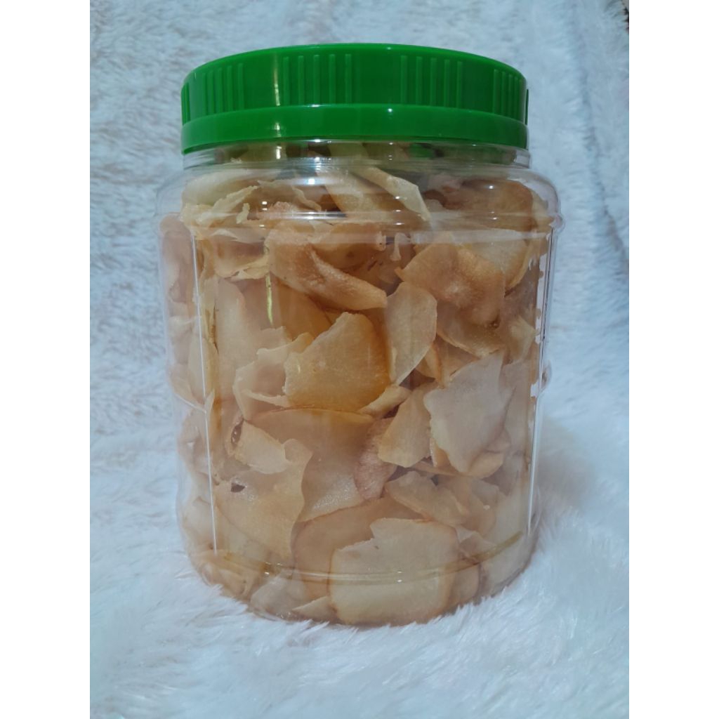 

Kerupuk Ubi Parut Original Toples Khas Selatpanjang / Ubi Singkong Keripik Gurih / Keripik Selatpanjang Panjang