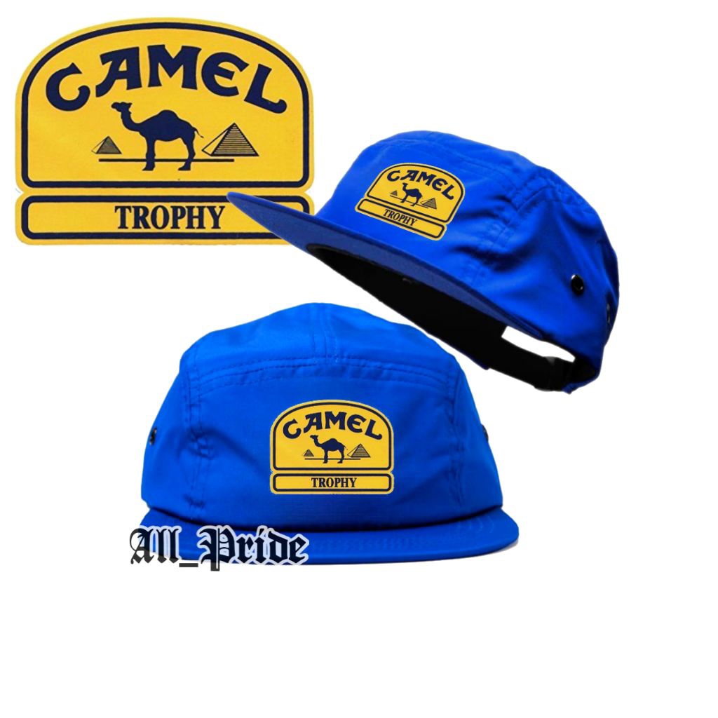 Topi 5 Panel Camel Thropy / Topi Five Panel Caps / Topi Lima Panel Unisex