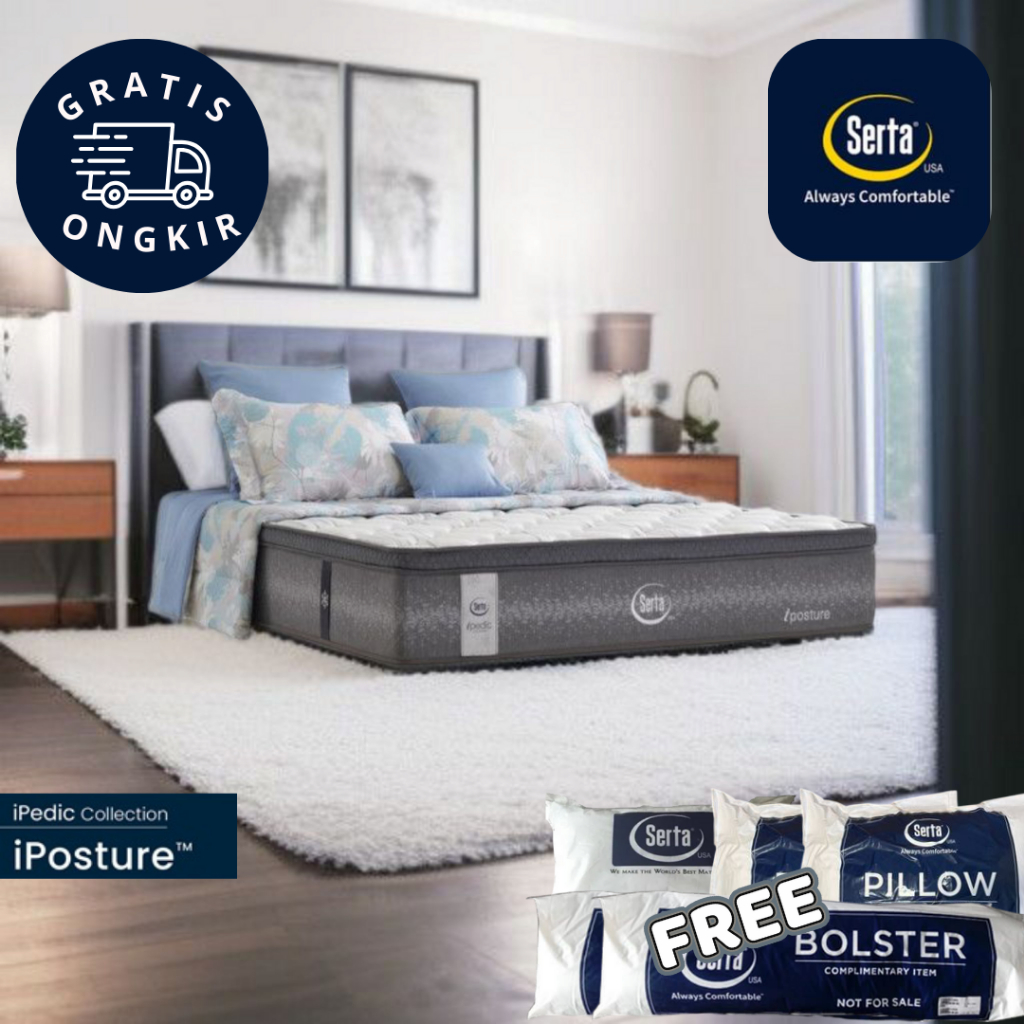 Matras Springbed Serta Iposture 100 120 140 160 180 200 Promo Murah