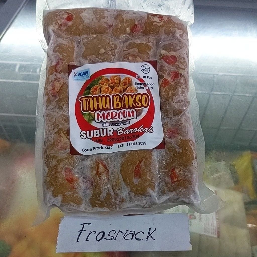 Tahu bakso mercon isi 10 subur barokah