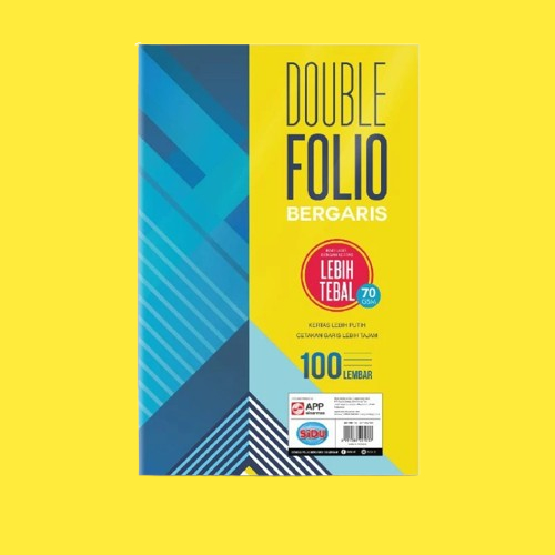 

Kertas SIDU Double Folio Bergaris 70 Gsm Isi 100 Lembar - 1 Pack