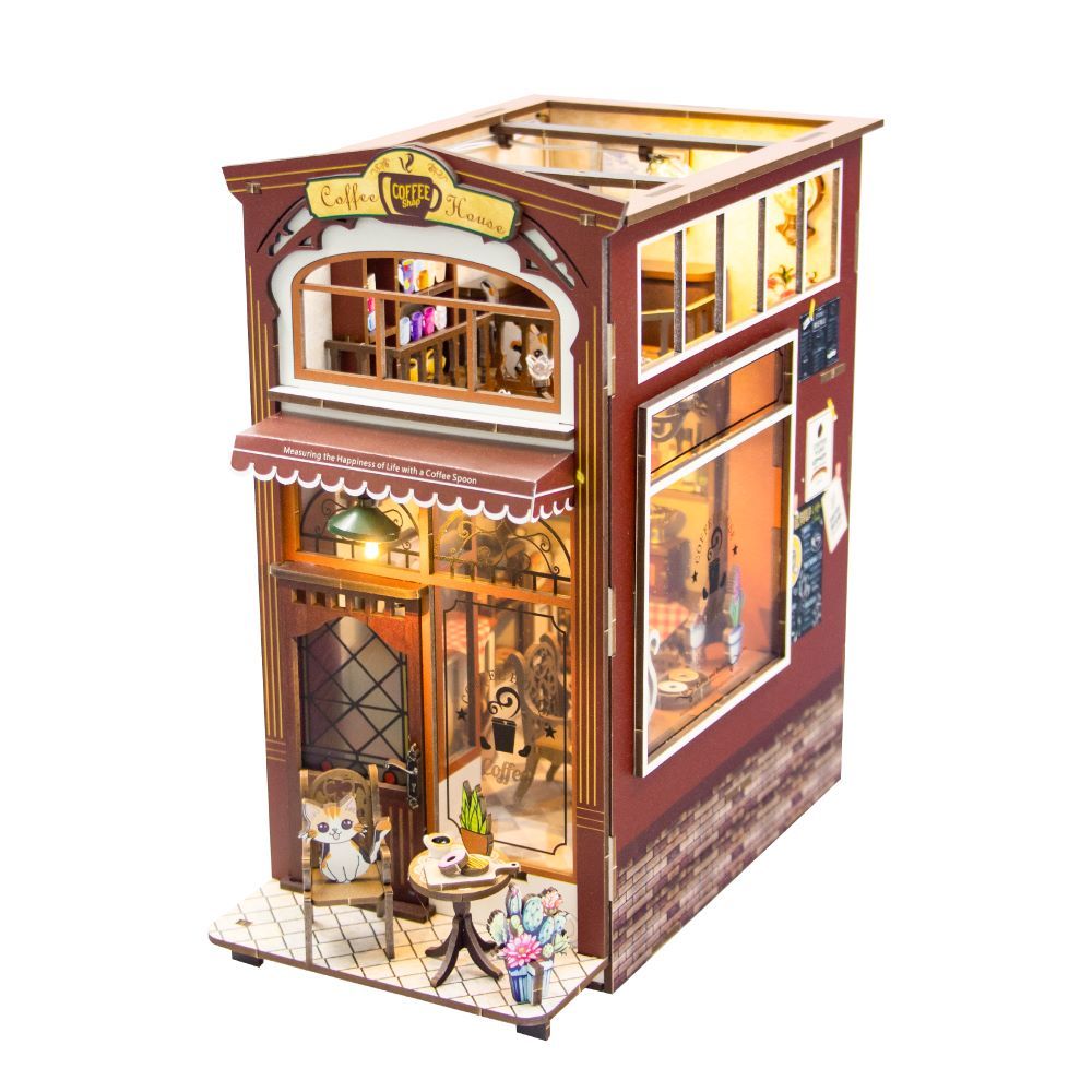 DIY MINIATURE BOOK NOOK ''COFFEE SHOP'' M2411