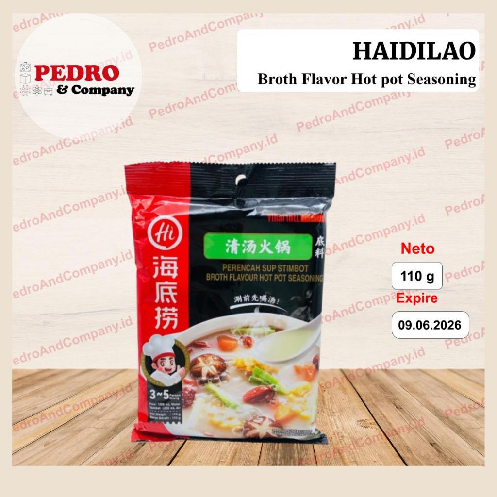 

Haidilao Broth Flavor Hot pot Seasoning 110 gram bumbu shabu hotpot hai di lao rasa kaldu