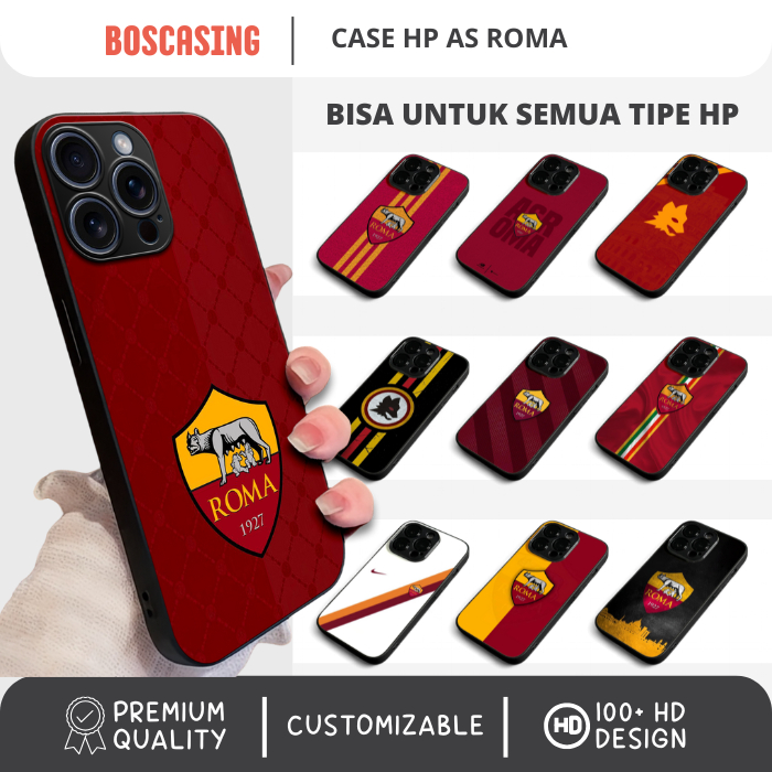 [PREMIUM] Casing Case HP Custom Gambar AS Roma Club Bola All Type