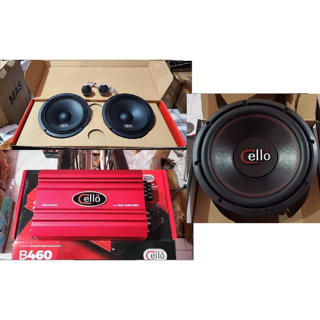 PAKETAN CELLO AUDIO 2 WAY MAXIMUM PERFORMANCE SQL