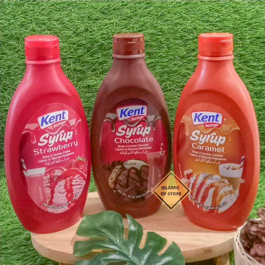 

SYRUP KENT Boringer SIRUP Strawberry /chocolate /caramel 624 gr Halal