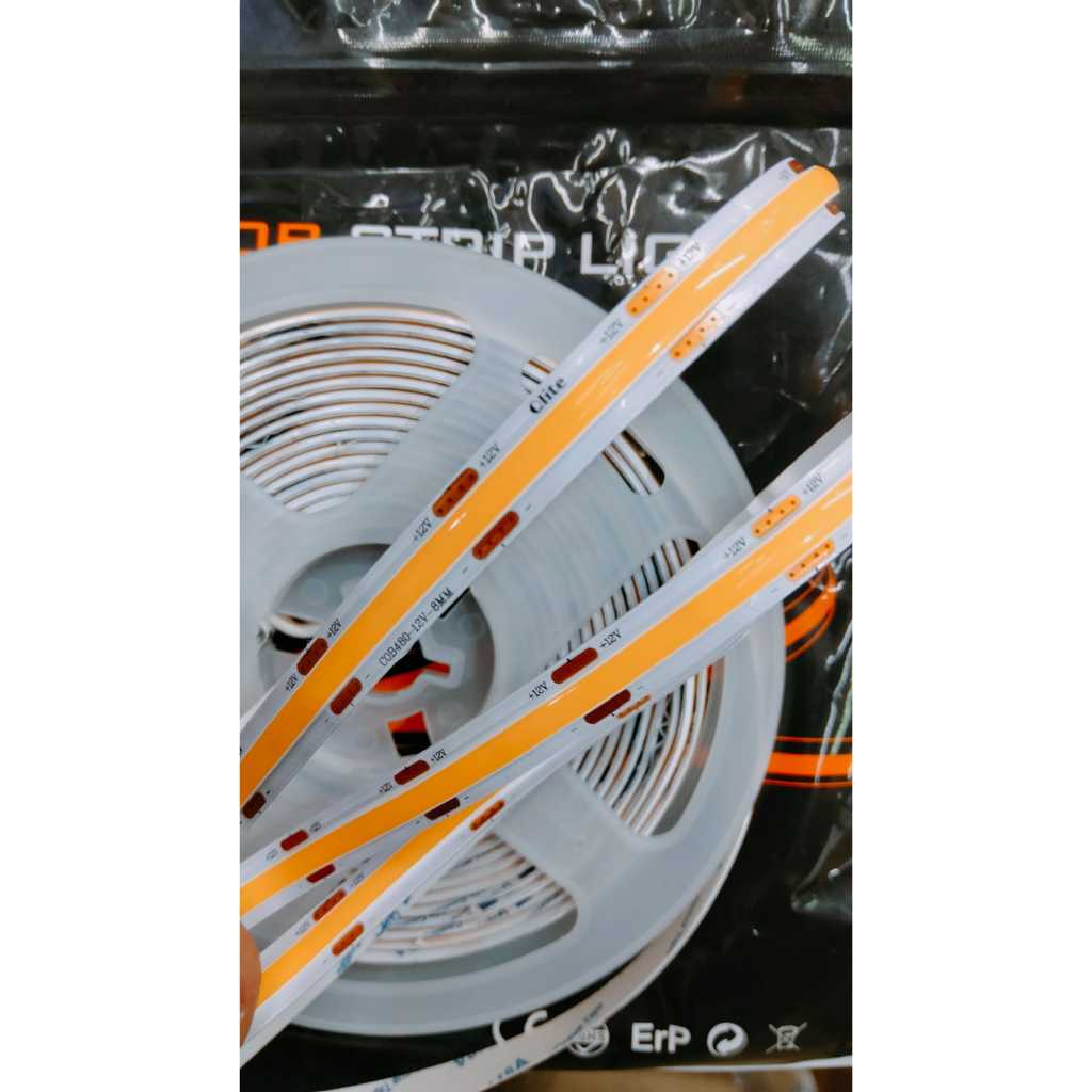 LAMPU STRIP LED COB 12VOLT 480LED QLITE LAMPU HIAS LED STRIP COB