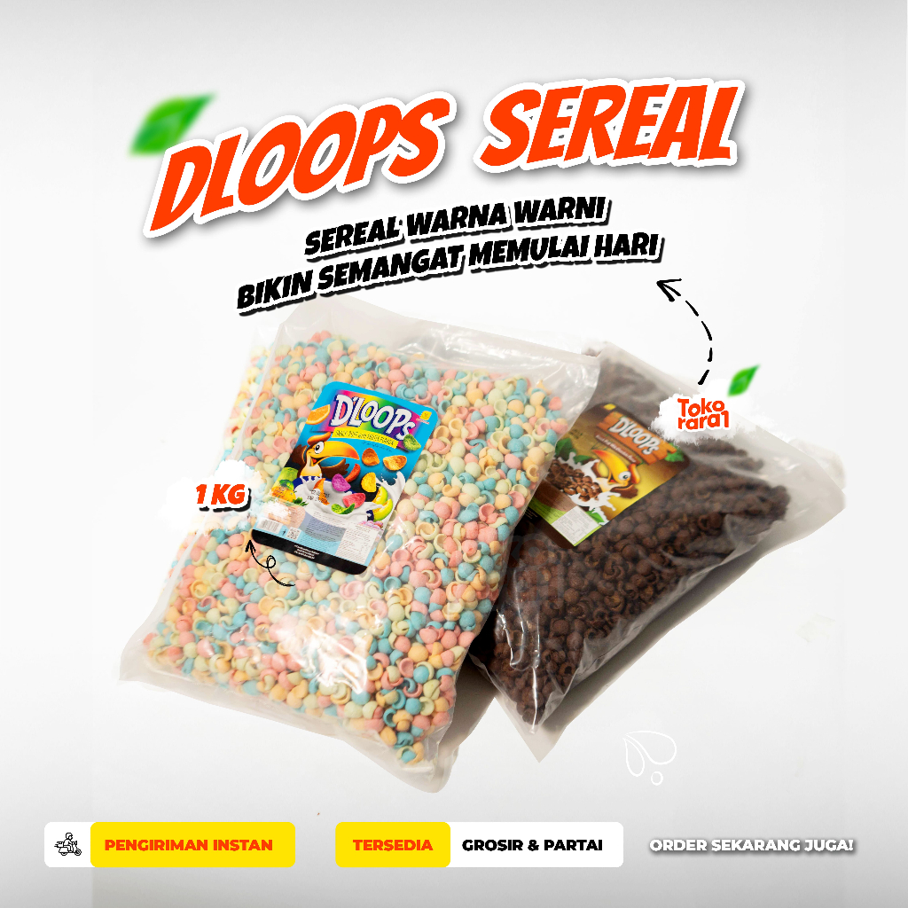 

[1kg] DLOOPS Sereal Rasa Coklat Buah Kiloan