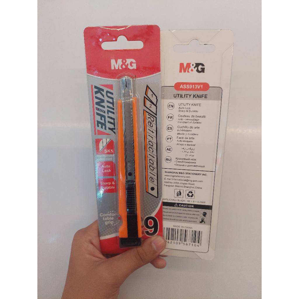 

M&G UTILITY KNIFE 9mm ASS913V1