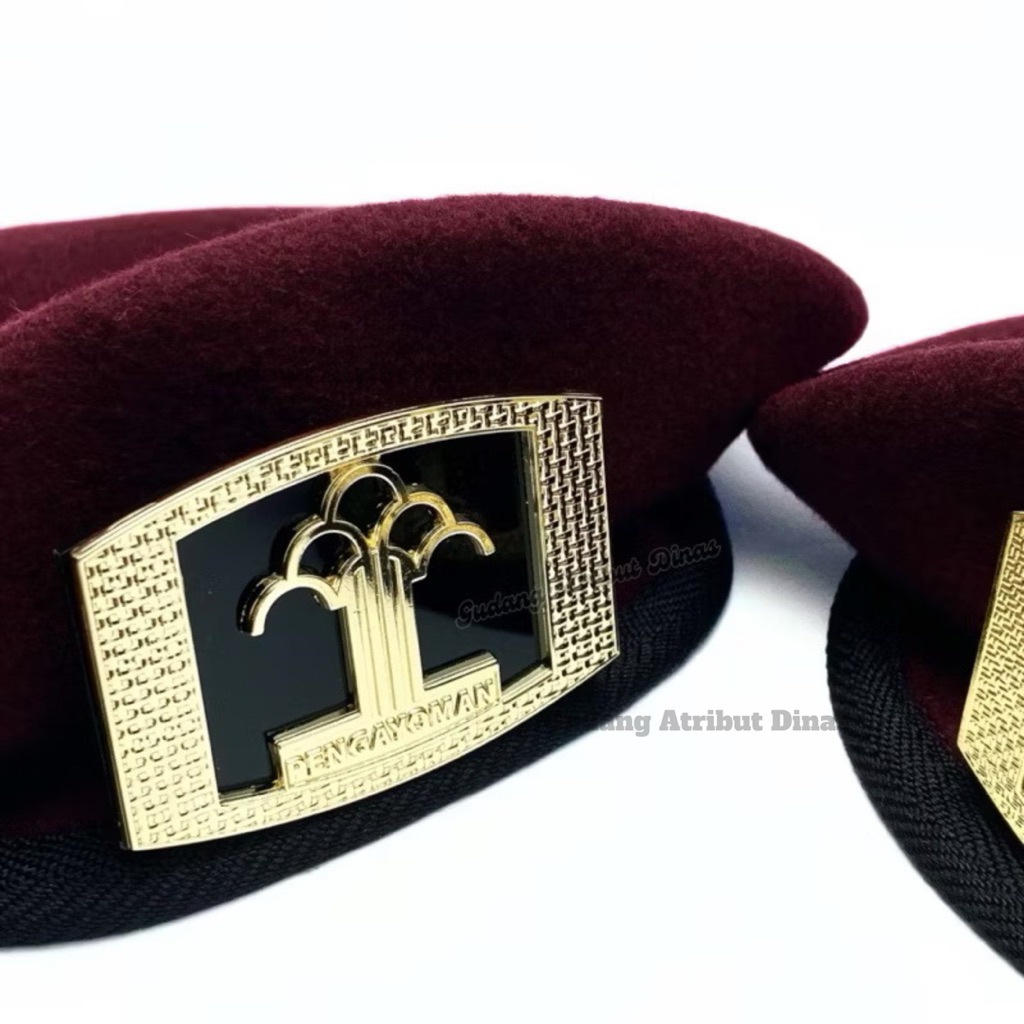 Baret Camel Merah/ Emblem Baret/ Emblem Luxury/ Baret Taruna Poltekim / Baret Lapas Biru / Baret Ter