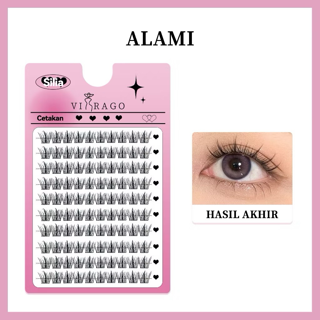 VIRAGO KOREAN LOOK BULU MATA/ EYELASH EKSTANSION/ FAKE LASHES/ BULU MATA PALSU