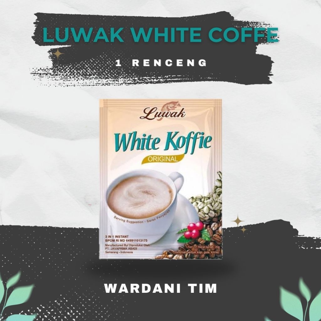 

LUWAK WHITE KOFFIE Original 1 Renceng – Kopi Instan 3 in 1 Nikmat dan Lembut – Harga Grosir & Ecer