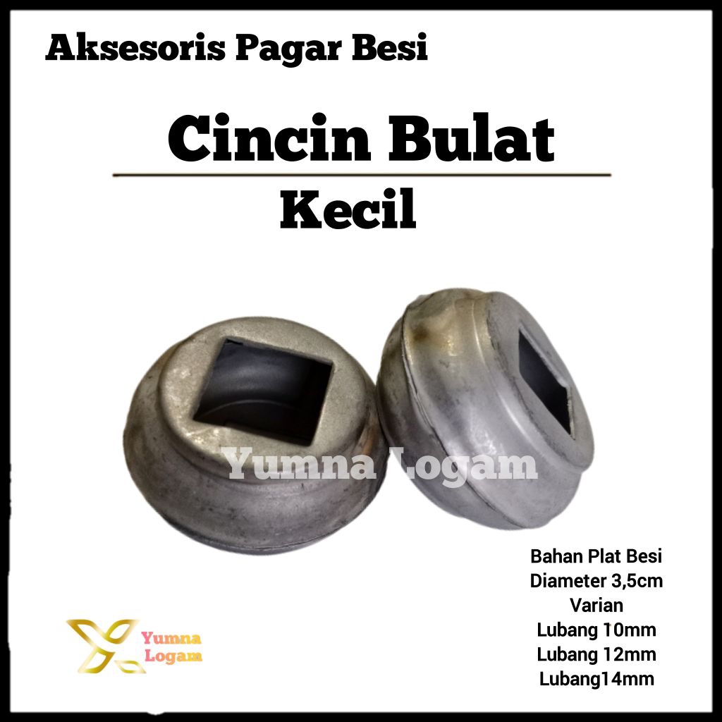ORNAMEN PAGAR BESI CINCIN BULAT/GENTONG KECIL(harga satuan)