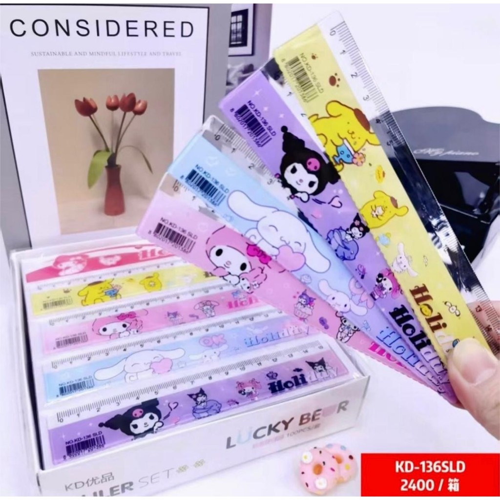 

[ PCS ] Penggaris / Ruler Plastik 15 cm Motif Sanrio / Labubu / Marvel