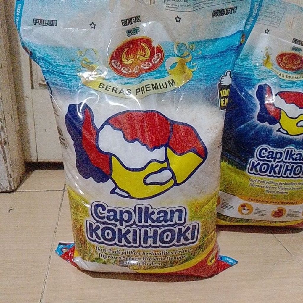 

Beras premium cap ikan koki hoki 5 kg