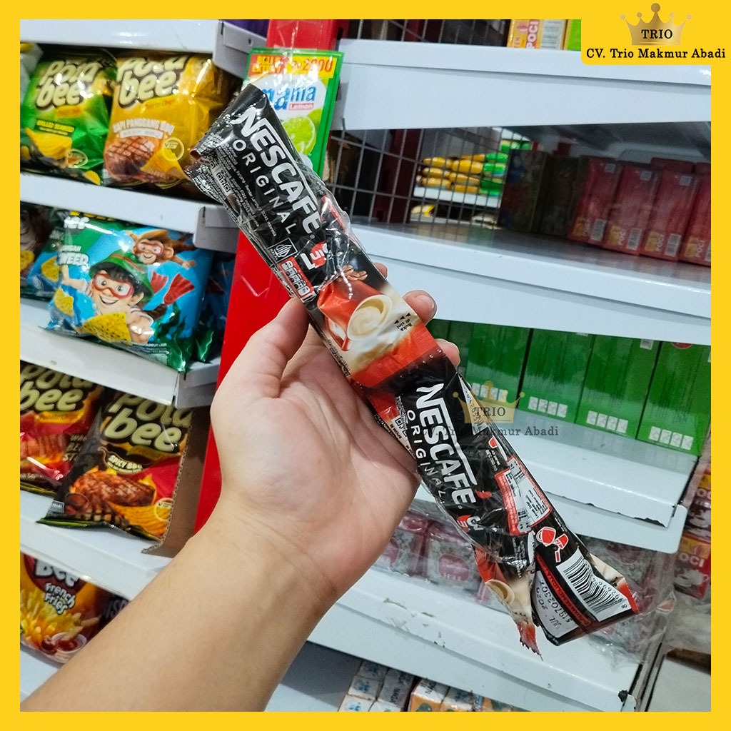 

Nescafe 3In1 Original 17,5g 1 Renteng Isi 10 Sachet
