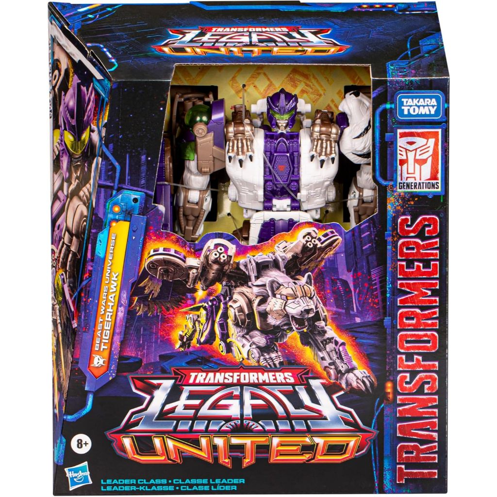 CUCI GUDANG TRANSFORMERS LEGACY UNITED LEADER CLASS BEAST WARS UNIVERSE TIGERHAWK, ACTION FIGURE