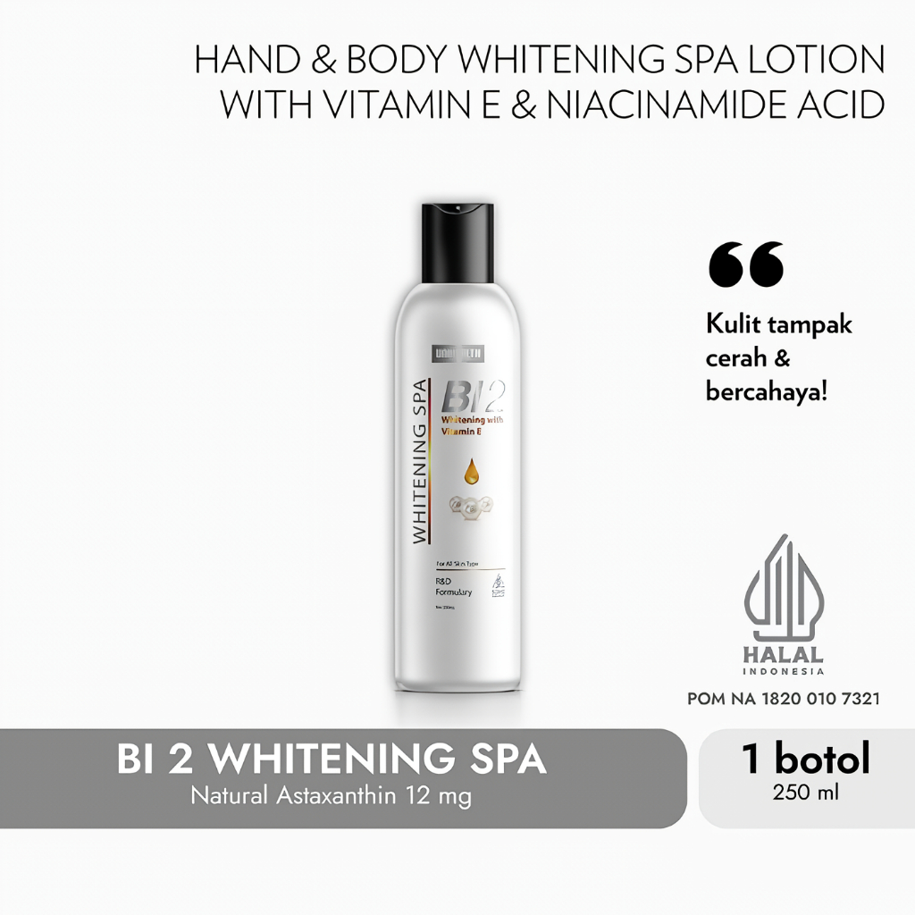 BI2 Whitening Spa Handbody 250ml UNIHEALTH