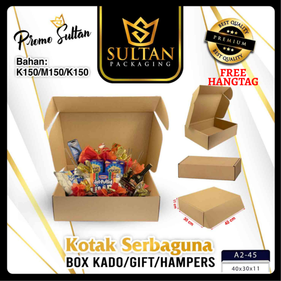 

Box Packaging - Kotak kardus - Packaging Coklat Polos Uk 40x30x11 Cm - A2-45