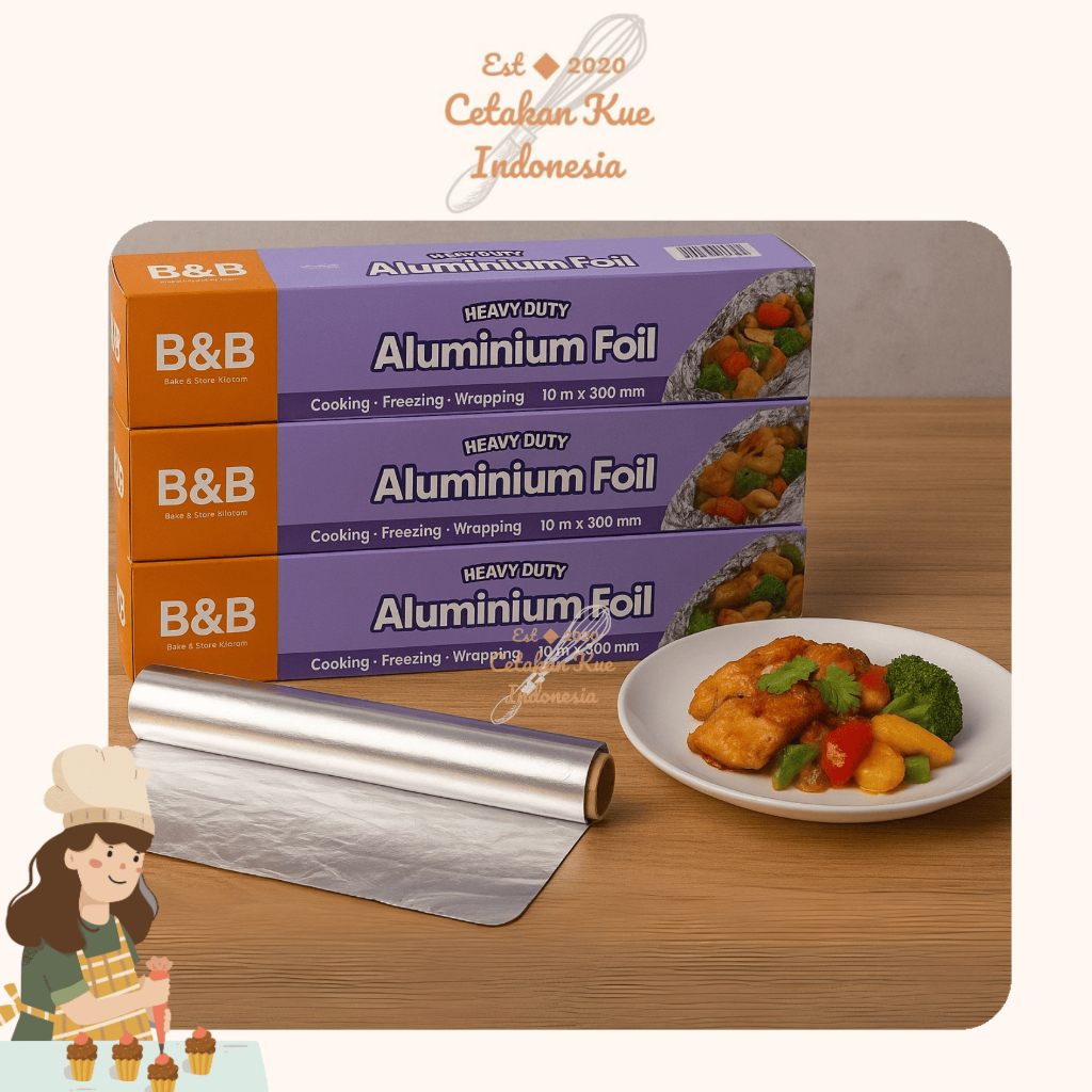{CKI} Aluminium Foil Pembungkus Makanan Panjang 10m