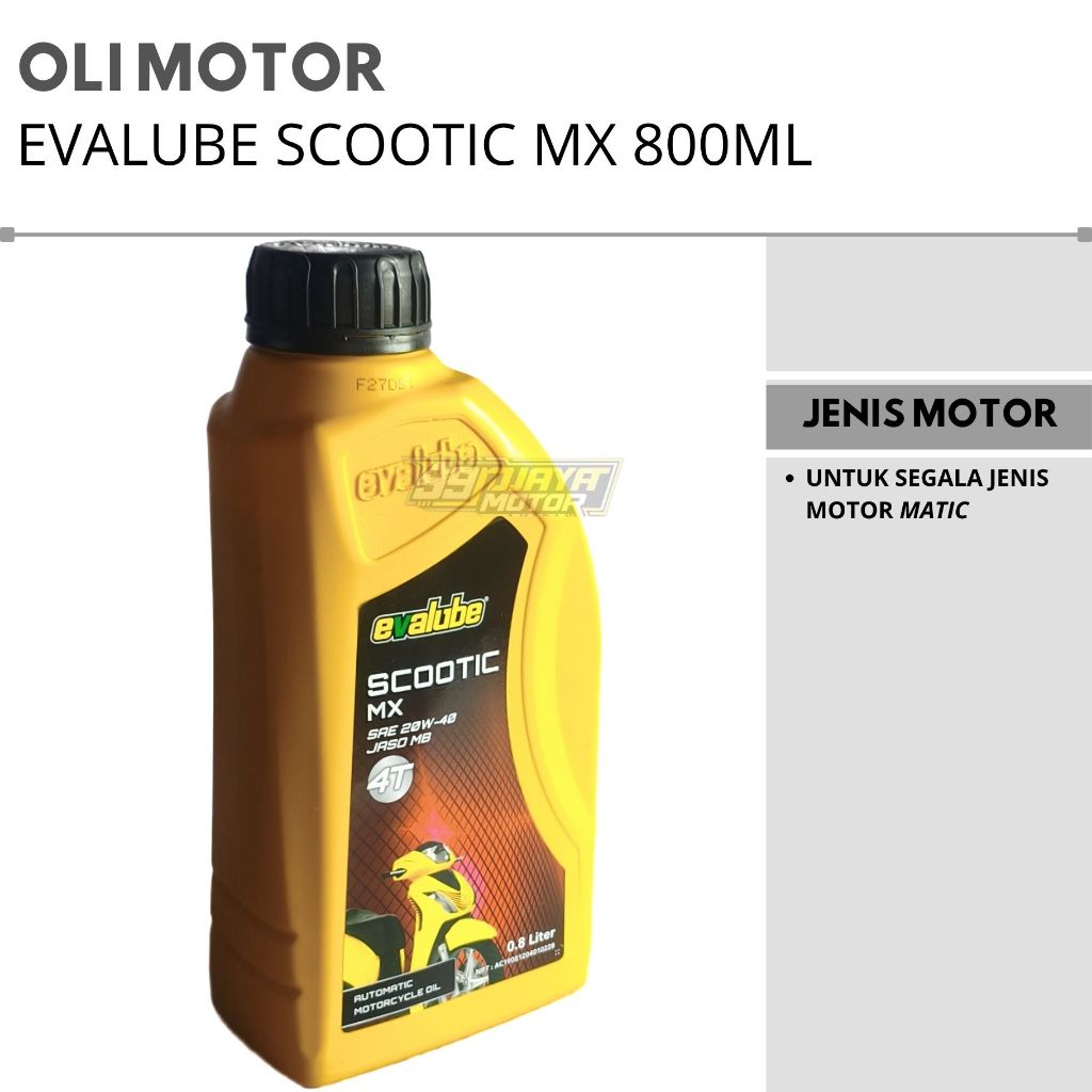 OLI MATIC EVALUBE SCOOTIC MX EVALUBE MATIC 0,8 LITER